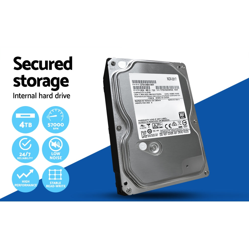 UL-tech CCTV Security System 4CH DVR 4 Cameras 4TB Hard Drive - Image 4