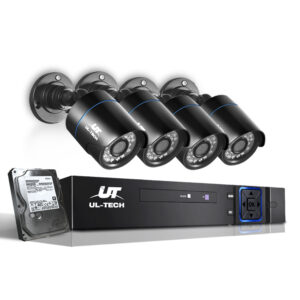 NNEDSZ -CCTV Security System 2TB 4CH DVR 1080P 4 Camera Sets