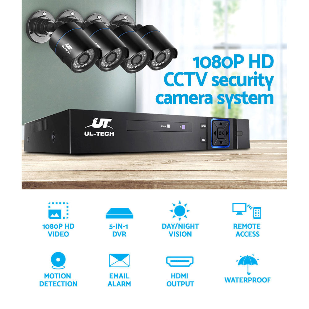 NNEDSZ 1080P 4 Channel HDMI CCTV Security Camera with 1TB Hard Drive - Image 4