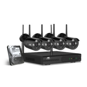 NNEDSZ - CCTV Wireless Security System 2TB 8CH NVR 1080P 4 Camera Sets