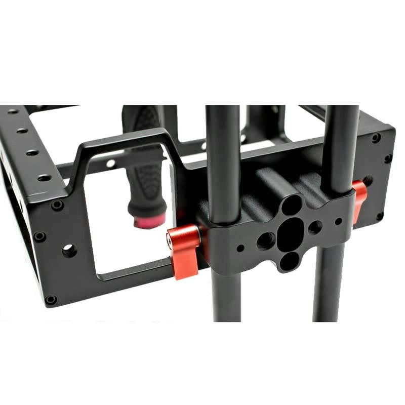 NNEIDS Camera Cage Handle Kit For Slr Camera - Black & Red - Image 4