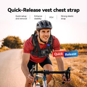NNEIDS Sports Camera Quick Release Chest Strap - Accessory