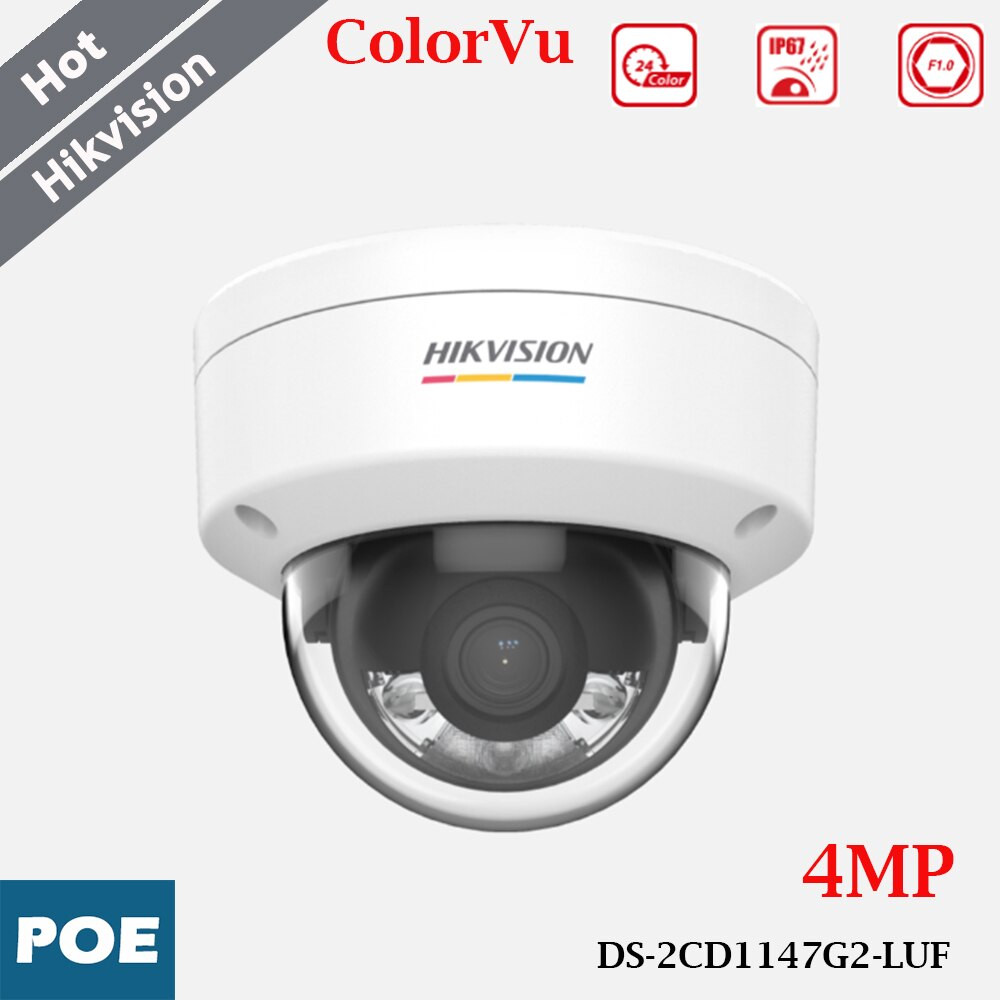 Hikvision POE IP Camera Dome CMOS 4MP Colorful Image Day/Night Security CCTV - Image 5